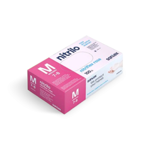 Gants Médicaux en Nitrile Rose