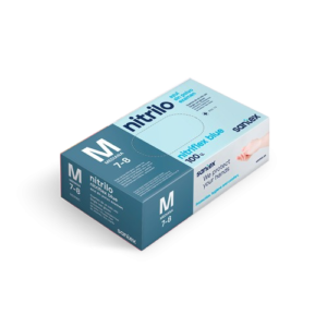 Gants Médicaux en Nitrile Bleu
