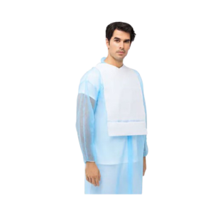 Bavoir jetable en cellulose et plastique